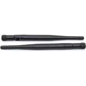 TOJOIN Dual Band WiFi 2.4GHz 5.8GHz 5dBi RP-SMA Male Antenna (2-Pack) for WiFi Router Wireless Network Card USB Adapter Security IP Camera Video Surveillance Monitor