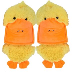 Millffy Kawaii Plush Duck Slippers cute novelty Warm winter teen slippers fun adult animal slippers for women Slides
