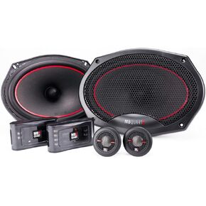 MB Quart RS1-269 Reference 2-Way Component Speaker System (Black, Pair) – 6x9 Inch Component Speaker System, 240 Watt, Car Audio, 4 OHMS (Grills Included)