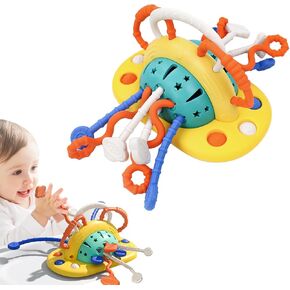 Baby Montessori Toys for 6-12 12-18 Months Sensory Toys for Toddlers 1-3 Baby Toys for High Chair Car Seat Stroller Spinning Toys for 1 Year Old Girls Boys Travel Toys Birthday Gifts