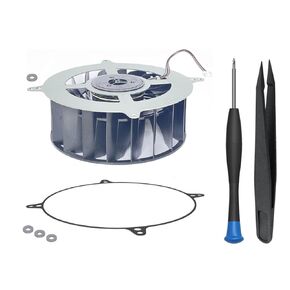 ElecGear PS5 Silent Internal Cooling Fan (NMB 12047GS-12N-WB, 18 Blades), Additional Shockproof Sealing O-Ring and Repair Tool Screwdriver, CPU and Case Fan Replacement for PlayStation 5 CFI-1xxx
