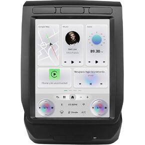 راديو السيارة Cidava F150 T-Style، ستيريو CarPlay لـ F150 2015-2022، F250/F350/F450 2017-2022، دعم استبدال وحدة الملاحة الرئيسية بنظام Android CarPlay السلكية واللاسلكية/Android Auto، راديو AM/FM