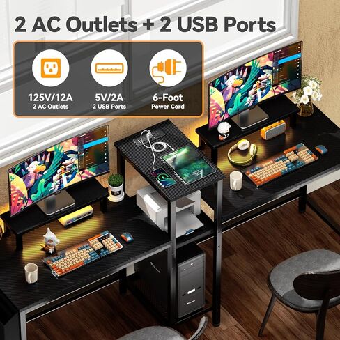 Furologee Recessed Flat Plug Power Outlet with 2 USB Ports,Flush Mount Furniture Desktop,Under Table,Hidden Charging Station for Computer Desk,Nightstand,Side Table,6ft Cord,White in Saudi Arabia