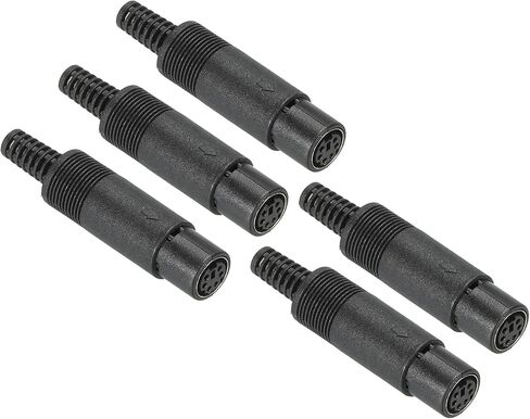 PATIKIL S-Video DIN Mini Female Socket 4 Pin Signal Transmission for TV, DVD Player Pack of 5 in Saudi Arabia