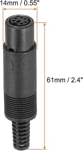PATIKIL S-Video DIN Mini Female Socket 4 Pin Signal Transmission for TV, DVD Player Pack of 5 in Saudi Arabia