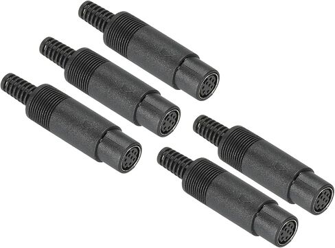 PATIKIL S-Video DIN Mini Female Socket 4 Pin Signal Transmission for TV, DVD Player Pack of 5 in Saudi Arabia