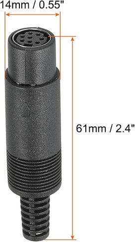 PATIKIL S-Video DIN Mini Female Socket 4 Pin Signal Transmission for TV, DVD Player Pack of 5 in Saudi Arabia