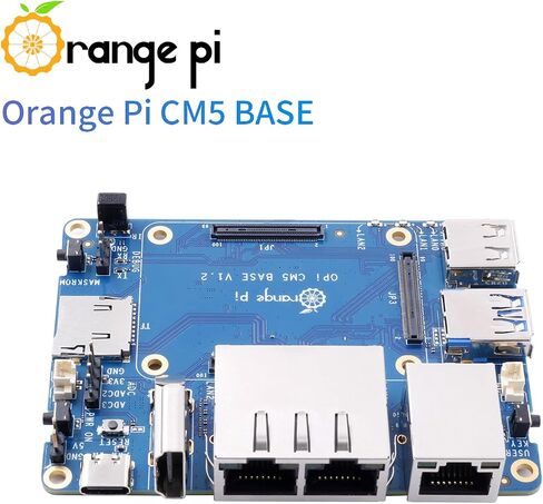 Orange Pi CM5 Base Board Rich Interface, Two 2.5G High-Speed LAN Ports, One Gigabit LAN Port and Four Camera Ports for Orange Pi CM5 in Saudi Arabia