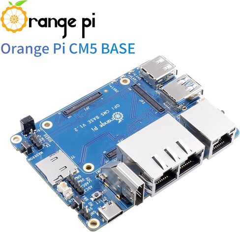 Orange Pi CM5 Base Board Rich Interface, Two 2.5G High-Speed LAN Ports, One Gigabit LAN Port and Four Camera Ports for Orange Pi CM5 in Saudi Arabia