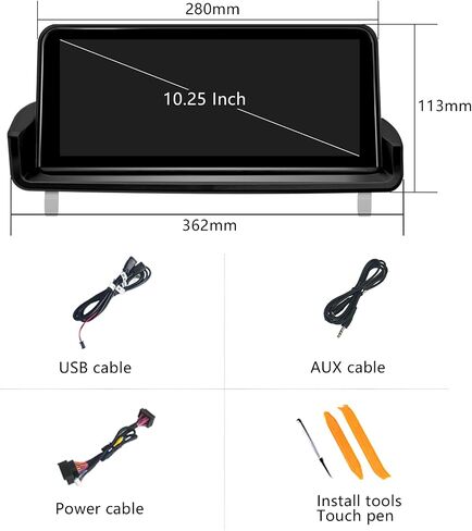 10.25 Inch Android Auto Radio for BMW 3 5 Series E90 E91 E92 E93 CCC Carplay Car Stereo Touch Screen Multimedia Audio Head Unit Idrive Stereo Rceiver Linux System Dsp 2005-2012 in Saudi Arabia