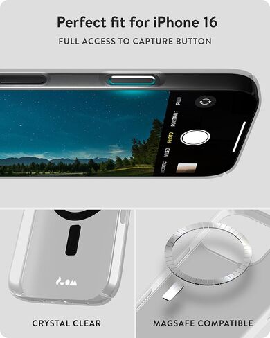 Mous for iPhone 16 Pro Max Case Clear MagSafe Compatible - Super Thin 2.0 - Transparent Slim Magnetic Phone Cover in Kuwait