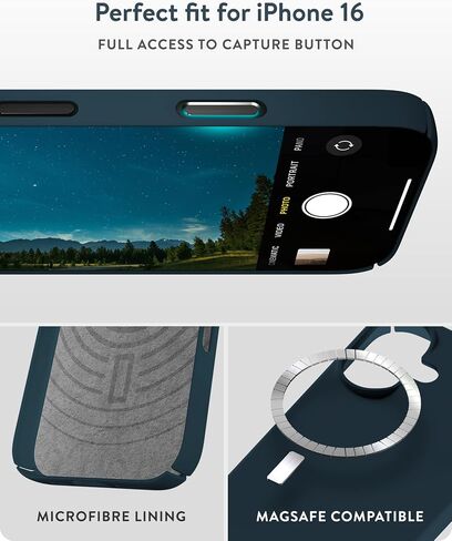 Mous for iPhone 16 Pro Max Case Clear MagSafe Compatible - Super Thin 2.0 - Transparent Slim Magnetic Phone Cover in Kuwait