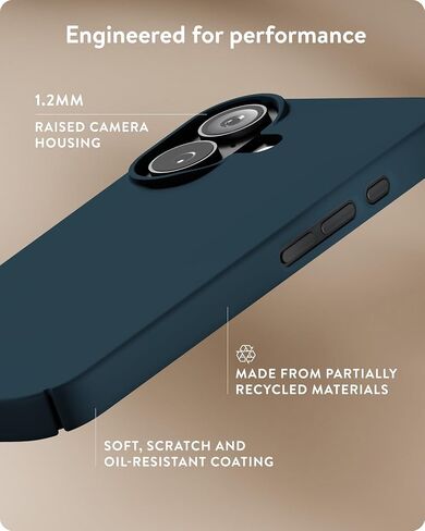 Mous for iPhone 16 Pro Max Case Clear MagSafe Compatible - Super Thin 2.0 - Transparent Slim Magnetic Phone Cover in Kuwait