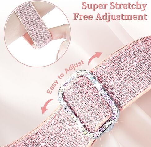 Wipalor Sparkly Stretchy Nylon Band Fit Bling Apple Watch Bands for Women 46mm 44mm 45mm 42mm 49mm, Elastic Sport iWatch Bands for Cute Glitter iPhone Watch Band Series 10 9 8 7 6 5 SE 4 3 Ultra-Black in Saudi Arabia