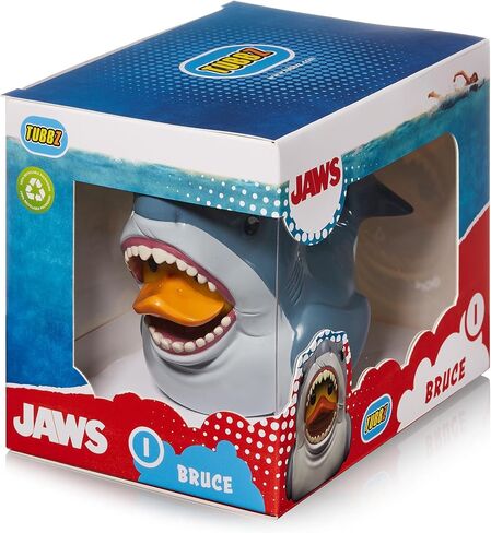 TUBBZ Giant Bruce (زجاجة غاز) شخصية بطة مطاطية من الفينيل قابلة للتجميع - بضائع Jaws الرسمية - التلفزيون والأفلام وألعاب الفيديو in Saudi Arabia