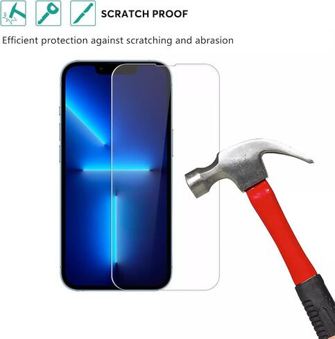 عبوتان من واقي الشاشة + واقي عدسة الكاميرا، متوافق مع iPhone 14 Plus 2022 Display 2022 مع عبوتين من واقي عدسة الكاميرا، حماية المستشعر، متوافق مع الجزيرة الديناميكية، صديق للحافظة in Saudi Arabia
