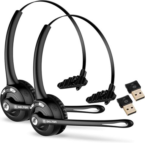 Delton 10X Trucker Bluetooth Headset, Wireless Headphones w/Microphone in Saudi Arabia