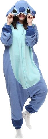 Wishliker Unisex Adult Fish Onesie Costume Halloween Cosplay Animal Pajamas One Piece L in Saudi Arabia