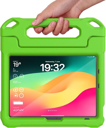 حافظة SUPLIK للأطفال لجهاز iPad الجيل العاشر (10.9 بوصة) وiPad Air 11 بوصة M2 2024 وiPad Pro 11 الجيل الخامس (M4) 2024، حافظة متينة مقاومة للصدمات مع واقي شاشة وحامل أقلام، أخضر in Saudi Arabia