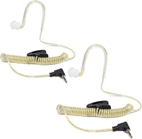 2.5mm Surveillance Balanced Armature Earpiece, Listen Only Headset for Walkie-talkies Ham Transceiver, Radio Speaker Mic Jacks Accessories(Pack of 2) in Saudi Arabia