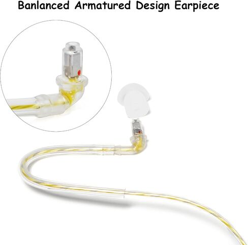 2.5mm Surveillance Balanced Armature Earpiece, Listen Only Headset for Walkie-talkies Ham Transceiver, Radio Speaker Mic Jacks Accessories(Pack of 2) in Saudi Arabia