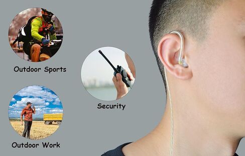 2.5mm Surveillance Balanced Armature Earpiece, Listen Only Headset for Walkie-talkies Ham Transceiver, Radio Speaker Mic Jacks Accessories(Pack of 2) in Saudi Arabia
