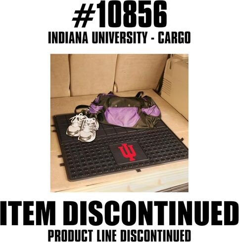 FANMATS 12260 NCAA Indiana Hooisers Back Row Utility Car Mats - 2 Piece Set, 14in. x 17in., All Weather Protection, Universal Fit, Deep Resevoir Design, Molded Team Logo in Saudi Arabia