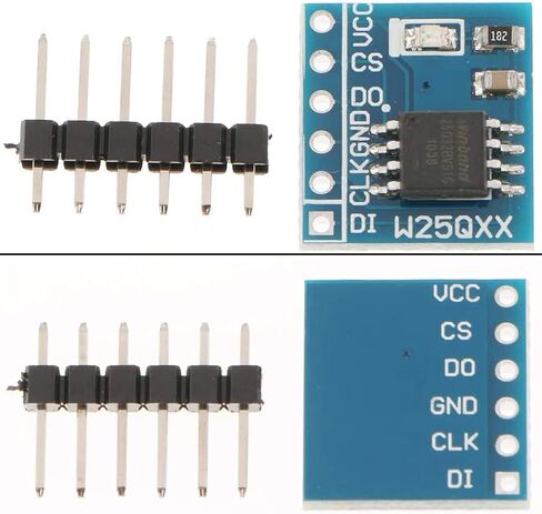 5 Pcs W25Q64 Flash Memory Module 64Mbit 8MByte Module 2.7-3.6V DataFlash SPI Interface in Saudi Arabia