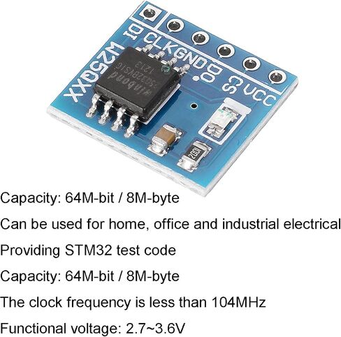 5 Pcs W25Q64 Flash Memory Module 64Mbit 8MByte Module 2.7-3.6V DataFlash SPI Interface in Saudi Arabia
