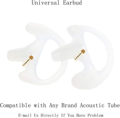 20 قطعة بديلة من قطعة الأذن اليسرى من Lsgoodcare متوافقة مع موتورولا كينوود ميدلاند وراديو ثنائي الاتجاه - سماعة أذن من السيليكون واكي توكي، وردي صغير in Kuwait