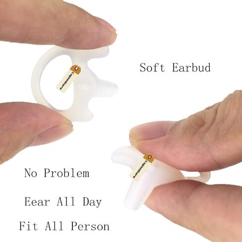 20 قطعة بديلة من قطعة الأذن اليسرى من Lsgoodcare متوافقة مع موتورولا كينوود ميدلاند وراديو ثنائي الاتجاه - سماعة أذن من السيليكون واكي توكي، وردي صغير in Kuwait