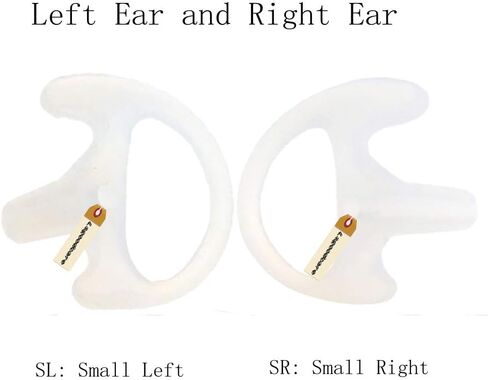 20 قطعة بديلة من قطعة الأذن اليسرى من Lsgoodcare متوافقة مع موتورولا كينوود ميدلاند وراديو ثنائي الاتجاه - سماعة أذن من السيليكون واكي توكي، وردي صغير in Kuwait