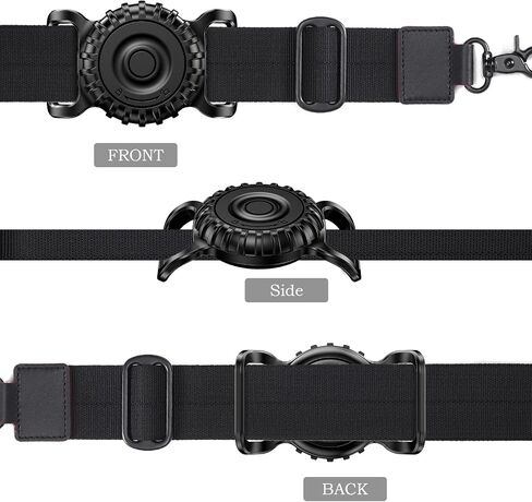 Airtag Dog Collar Holder Case 2 Pack for Apple Air Tag, IP68 Waterproof & Aviation PC Material 360° Protect Your Cat Dog GPS Tracker in Saudi Arabia