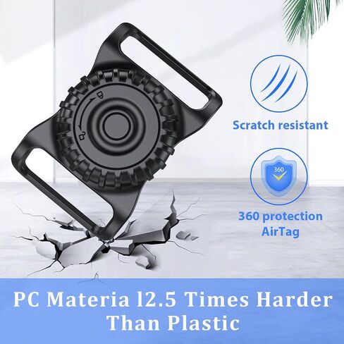 Airtag Dog Collar Holder Case 2 Pack for Apple Air Tag, IP68 Waterproof & Aviation PC Material 360° Protect Your Cat Dog GPS Tracker in Saudi Arabia