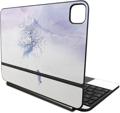 غلاف من ألياف الكربون متوافق مع لوحة مفاتيح Apple Magic Keyboard لجهاز iPad Pro مقاس 11 بوصة (M4) 2024 - الزرافة - غطاء لاصق واقٍ من الفينيل 3M ممتاز - سهل الاستخدام | صُنع في الولايات المتحدة الأمريكية بواسطة MightySkins in Saudi Arabia