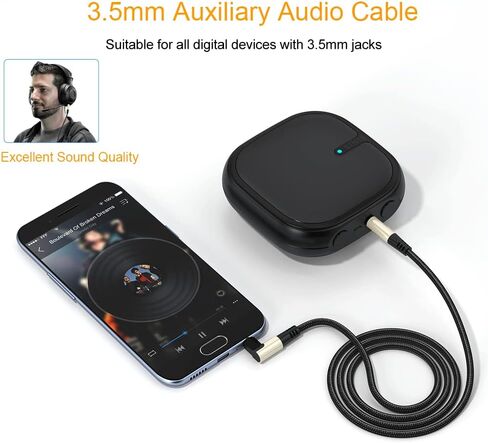 كابل صوت AUX 3.5 ملم بطول 6.6 قدم/2 متر، كابل صوت 90 درجة 3.5 ملم، كابل سماعة رأس مساعد مجدول من النايلون 1/8 ذكر إلى ذكر لسماعات ستريو السيارة iPod iPad الذكي، سماعة الرأس in Kuwait