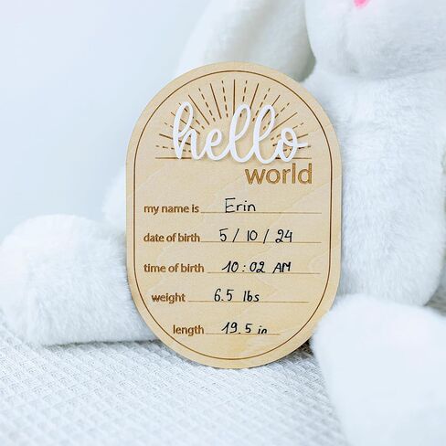 لافتات Hello World لحديثي الولادة، لافتة إعلان الولادة، حضانة مستشفى استحمام الطفل للأولاد والبنات حديثي الولادة (M01) in Saudi Arabia