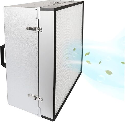 وحدة فلتر مروحة غطاء التدفق الصفحي FFU مع فئة نظافة مرشح H14 HEPA 100 لمختبر الفطريات مع قفل أمان (قابس 110 فولت) in Kuwait