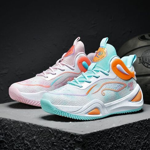 Womens Mens Basketball Shoes Breathable Lightweight Fashion Athletic Sneakers Unisex Non Slip Outdoor Sport Volleyball Shoes in Kuwait