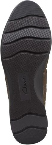 Clarks Women's Jenette Ease Ballet Flat, Olive Interest, 9 in Saudi Arabia