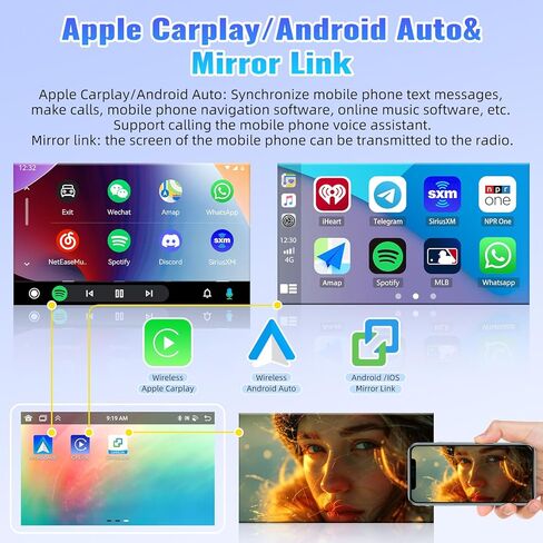 SIXTOP [8-Core 4+64G] Android Car Stereo for Subaru Legacy Outback 2003-2009 with Apple Carplay Android Auto 59 Theme 9 inch Touchscreen Bluetooth 5.0 FM/RDS Network Radio DSP 32EQ AI Voice GPS in Saudi Arabia