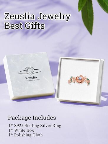 Rose Ring Sterling Silver Rose Rings for Women Rose Gold Flower Rings for Women Adjustable Rose Rings Jewelry Gifts in Saudi Arabia