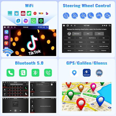 SIXTOP [8-Core 4+64G] Android Car Stereo for Subaru Legacy Outback 2003-2009 with Apple Carplay Android Auto 59 Theme 9 inch Touchscreen Bluetooth 5.0 FM/RDS Network Radio DSP 32EQ AI Voice GPS in Saudi Arabia