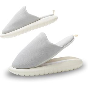 Detachable Machine Washable Slippers - Comfortable Indoor Bedroom Slides for Women & Men, Cushioned Arch Support, Lightweight & Soft Wide Cushion Supportive Home Slipper for Ladies