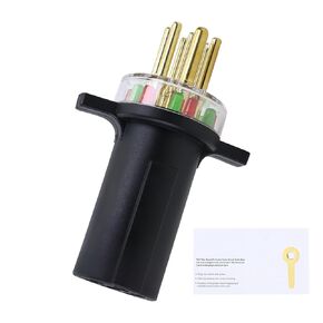#7865L 7-Way Round Pin Tractor Plug Tester Trailer Circuit