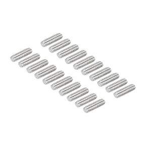 DMiotech 20 Pack M8 x 30mm Fully Threaded Rod 304 Stainless Steel Right Hand Threads Rod Bar Studs Clamps and U-Bolts