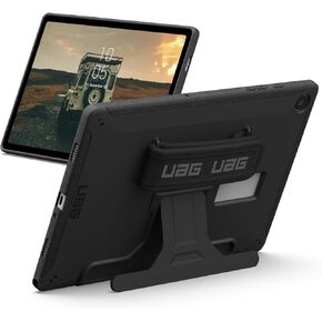 UAG Designed for Samsung Galaxy Tab A9 Plus Case 11" SM-X216B Scout w/Handstrap & Kickstand Black, Rugged Military Dropproof Protective Cover by URBAN ARMOR GEAR
