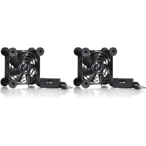 USB 120mm Quiet Fan, 5V USB Portable Cooling Fan for Flat Panel TV Receiver Router DVR Playstation Xbox Computer Cabinet Cooler(2 Pack)