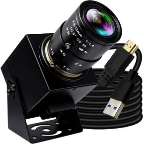 HDMI USB Camera 4K 60fps High Speed USB3.0 HDMI Simultaneous Output Camera with 2.8-12mm 4X Manual Zoom Lens H.264 Close-up USB Video Camera for Live Streaming Meeting Online Church Worship