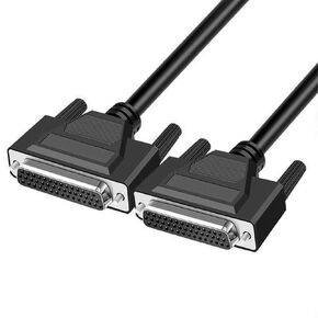 5FT DB44 Female to Female Serial Extension Cable, HDB44 RS232 44Pins 3Row Gold Plated Connector Straight Through Cord for CNC Computers Mechanical Equipment